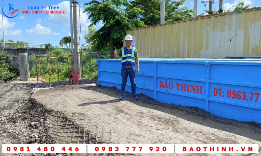 Bồn composite XLNT Công ty Hồng Long tại Phú Mỹ