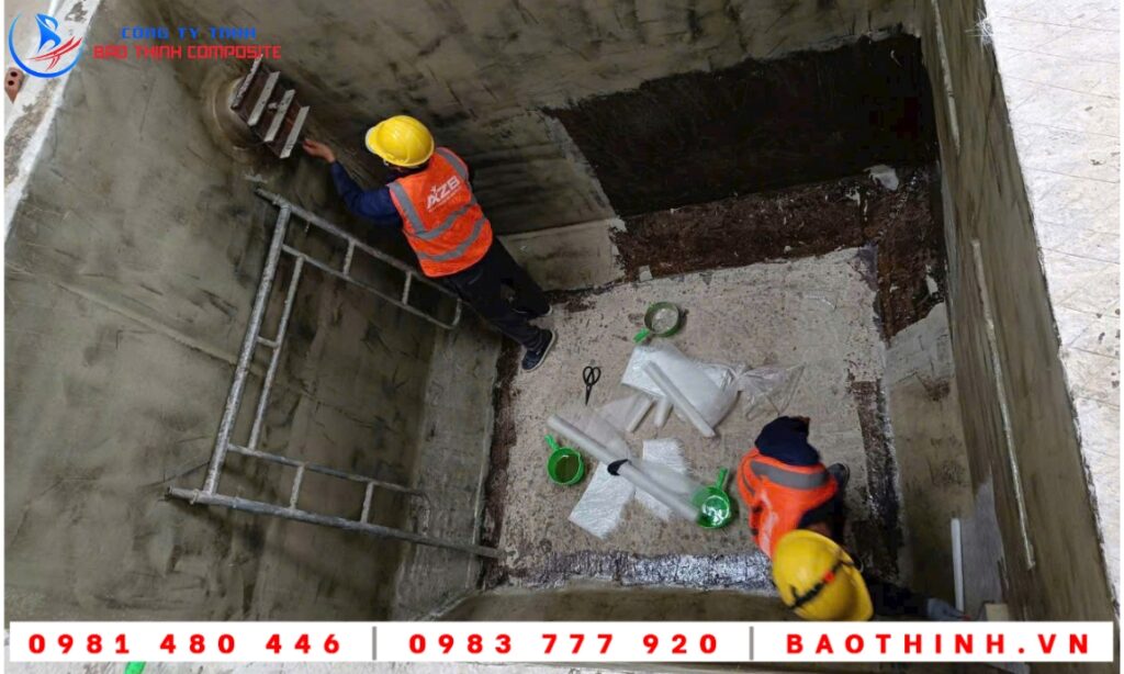 Chống thấm bể hóa chất tại Tiền Giang