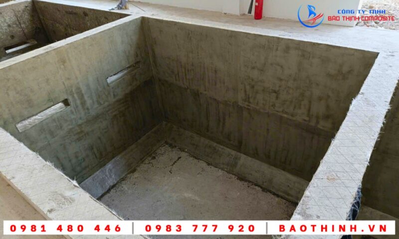 Chống thấm bể hóa chất tại Tiền Giang
