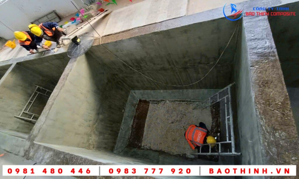 Chống thấm bể hóa chất tại Tiền Giang