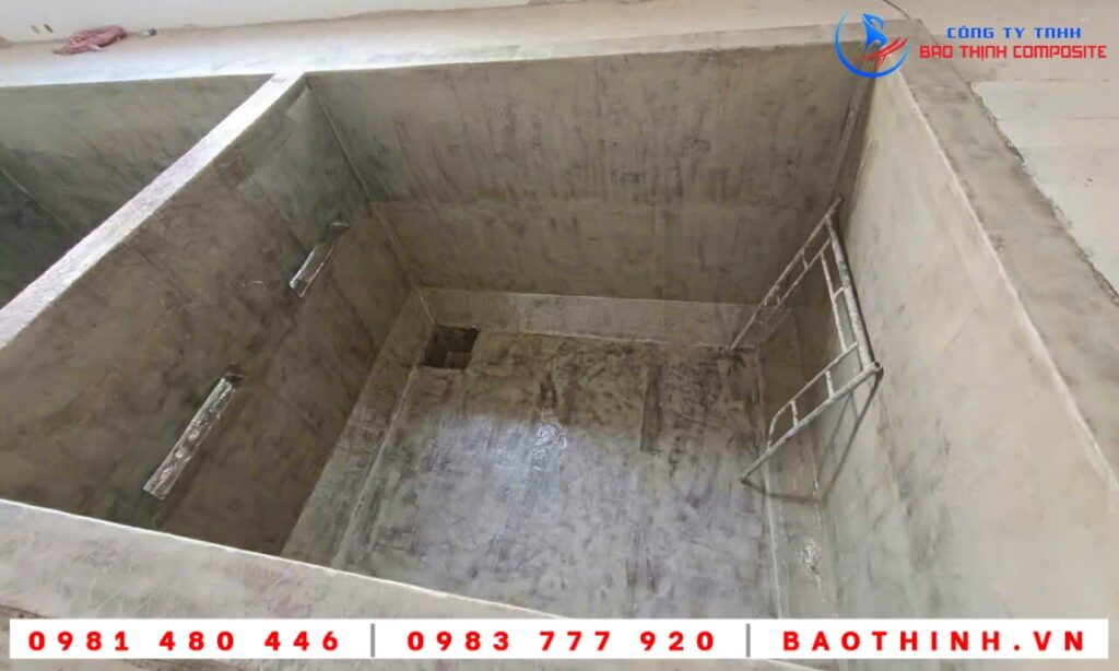 Chống thấm bể hóa chất tại Tiền Giang