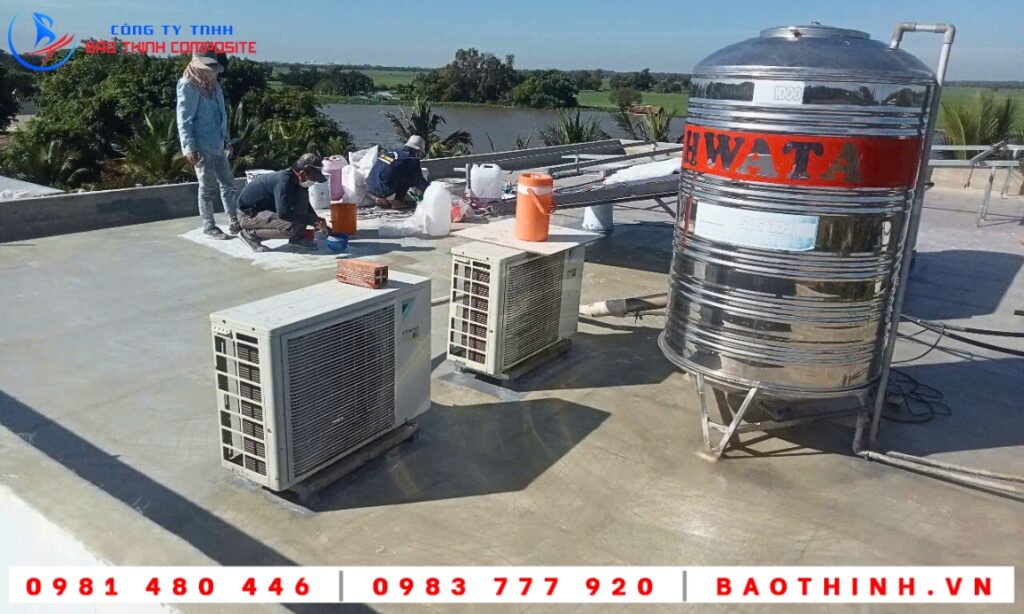 Chống thấm sân thượng tại Tây Ninh