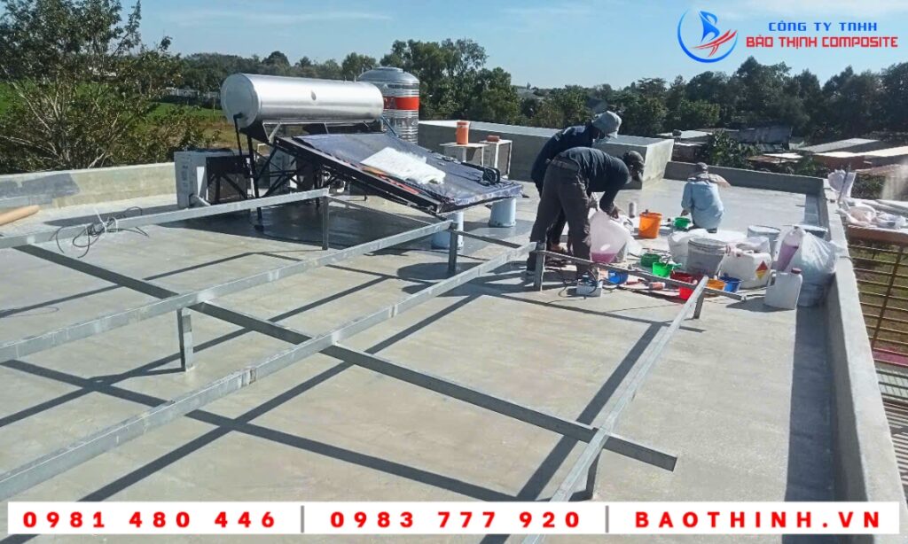 Chống thấm sân thượng tại Tây Ninh