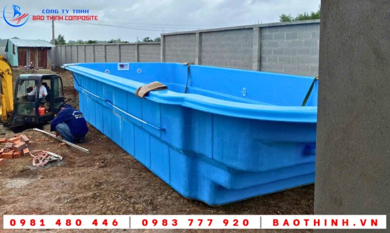Hồ bơi composite tại Đất Đỏ BRVT