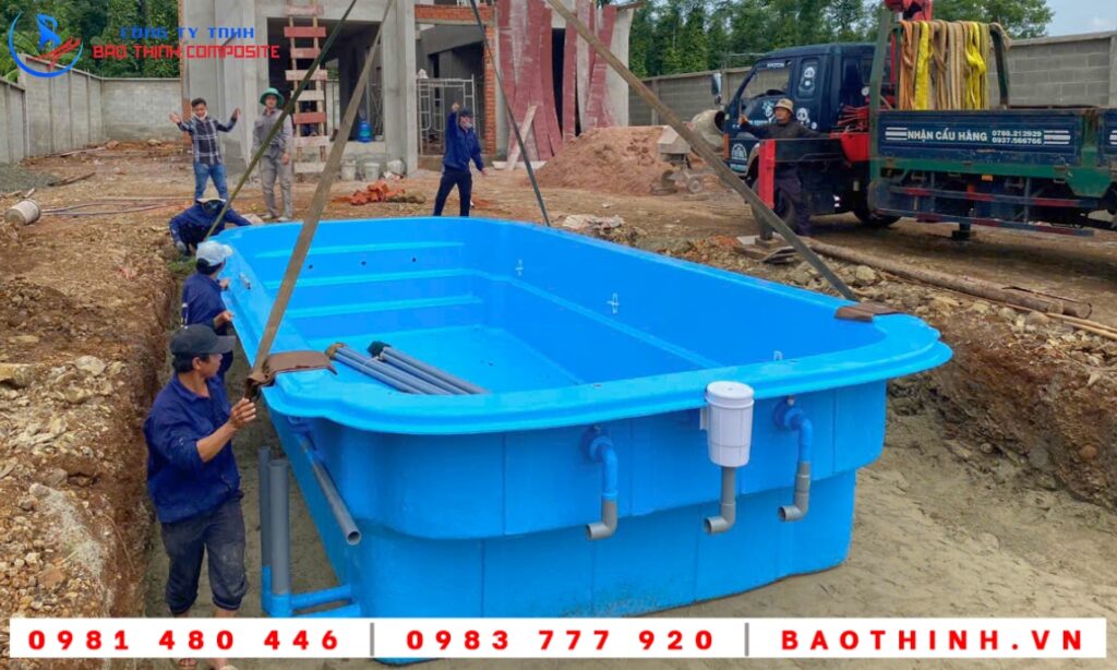 Hồ bơi composite tại Đất Đỏ BRVT