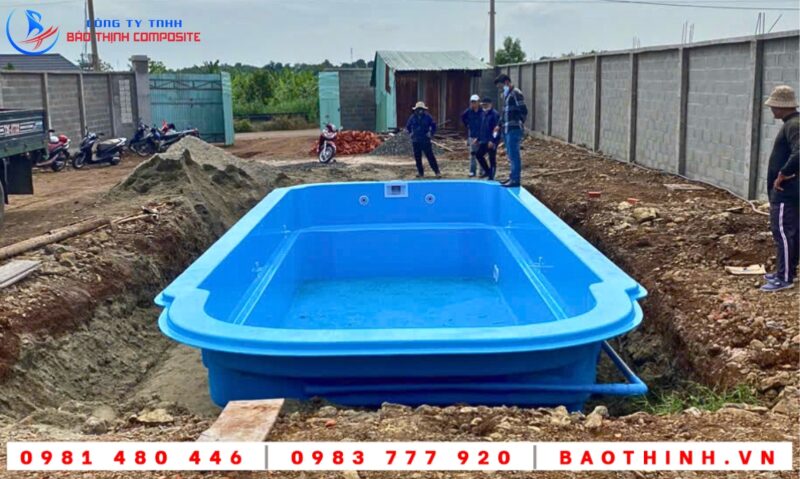 Hồ bơi composite tại Đất Đỏ BRVT