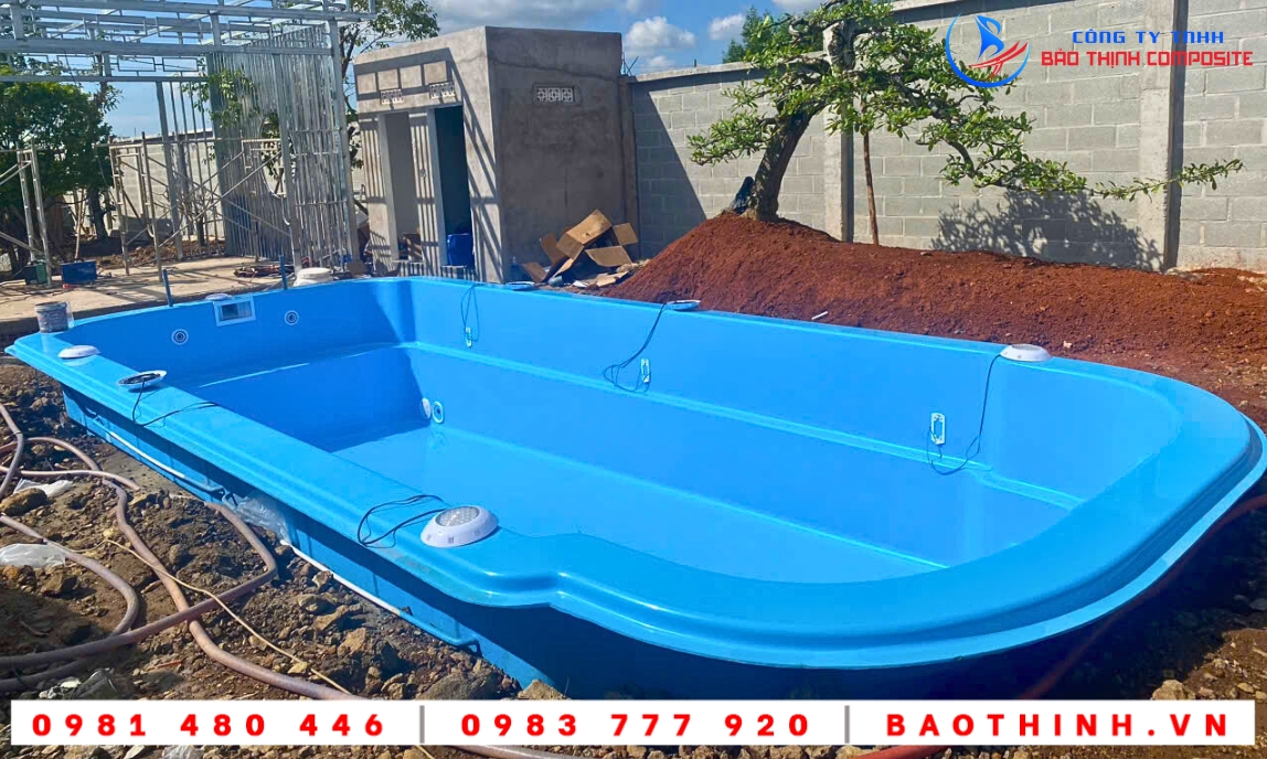 Hồ bơi composite tại Đất Đỏ BRVT