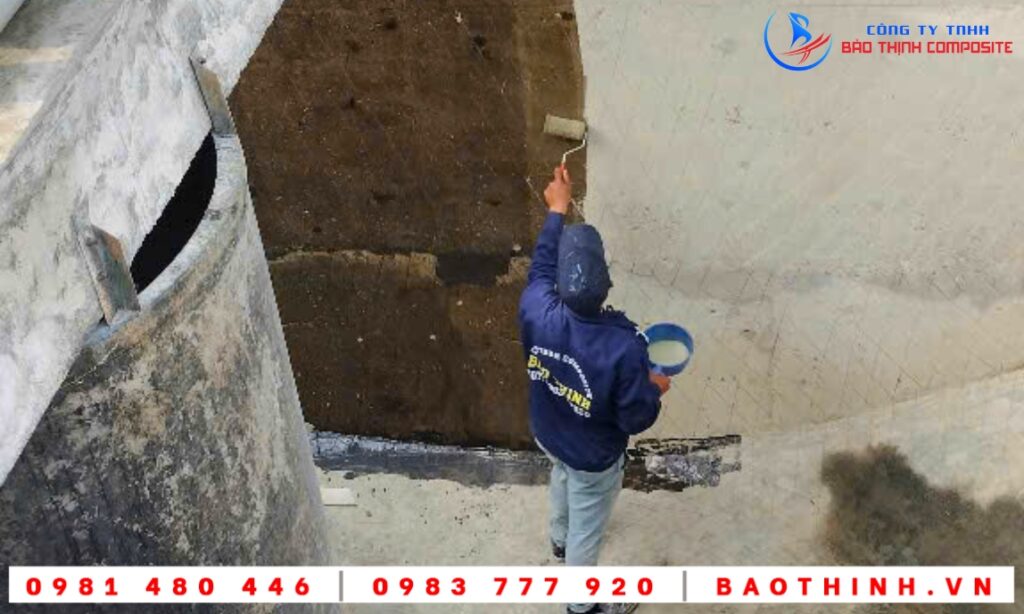 Chống thấm bể XLNT Công ty Leboucher
