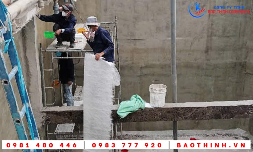 Chống thấm bể XLNT Công ty Leboucher