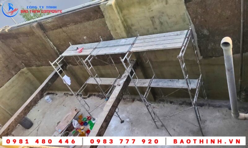 Chống thấm bể XLNT Công ty Leboucher