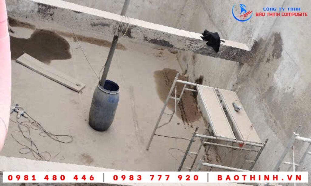 Chống thấm bể XLNT Công ty Leboucher