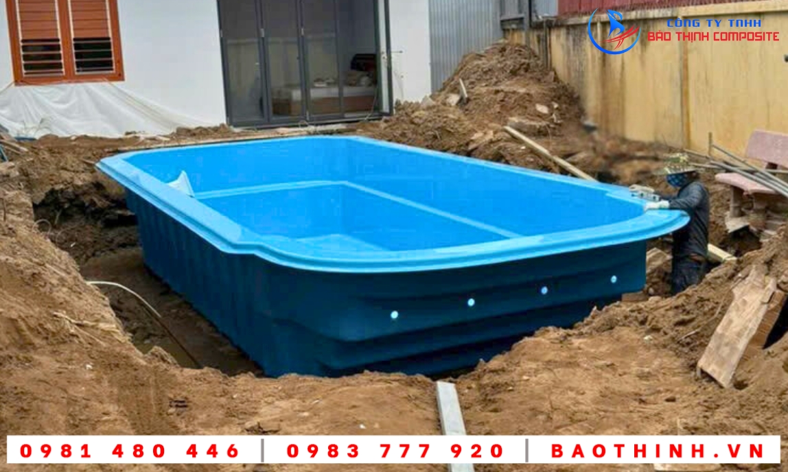 Hồ bơi composite tại Cần Thơ