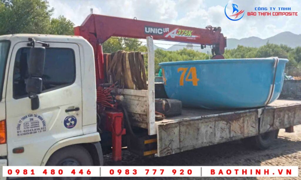 Thúng composite tại Long Hải BRVT