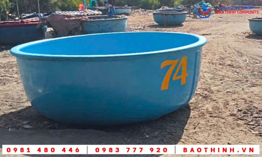 Thúng composite tại Long Hải BRVT
