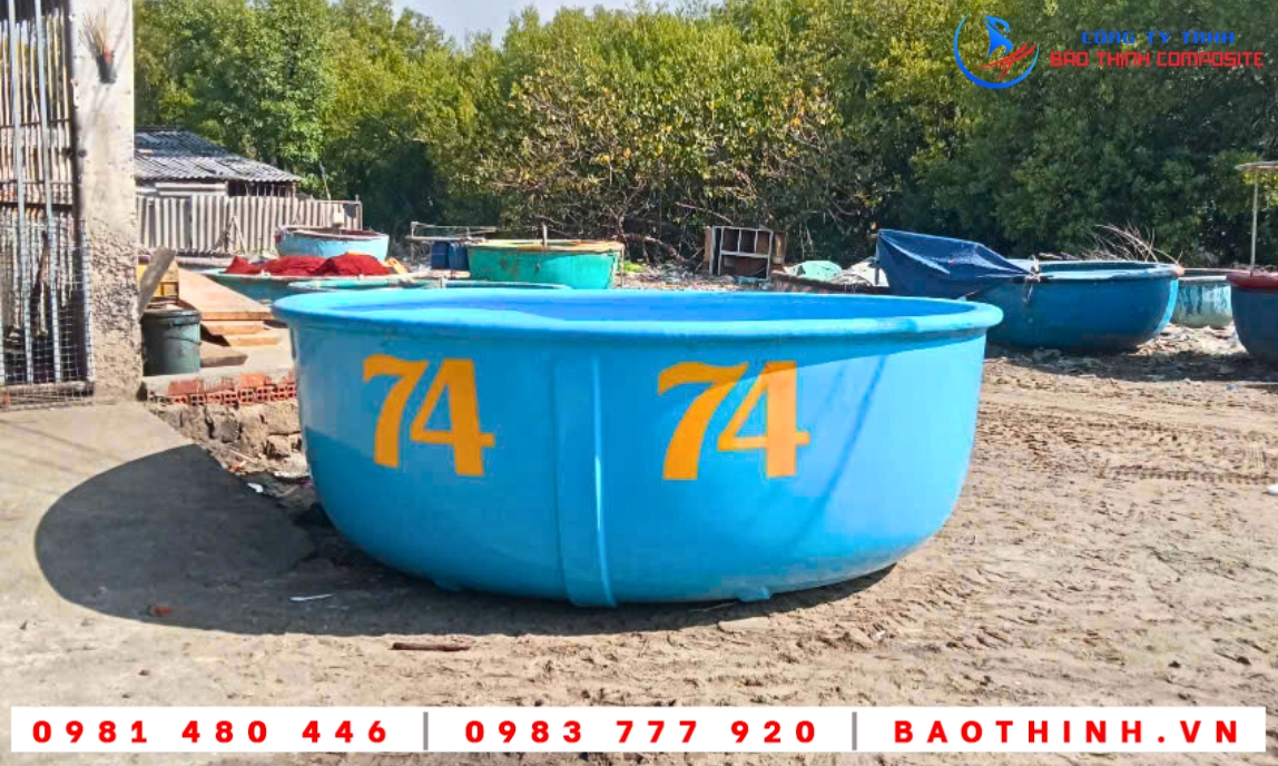Thúng composite tại Long Hải BRVT