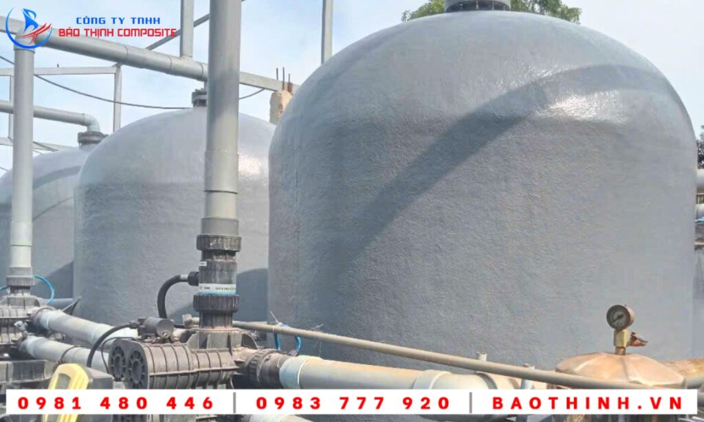 Bọc phủ bình lọc áp lực Minh Phú Lộc An