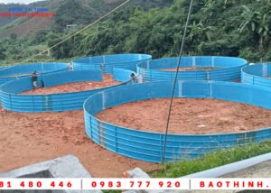 Hồ tròn nuôi cá tầm tại Đam Rông 17 Hồ tròn nuôi cá tầm tại Đam Rông