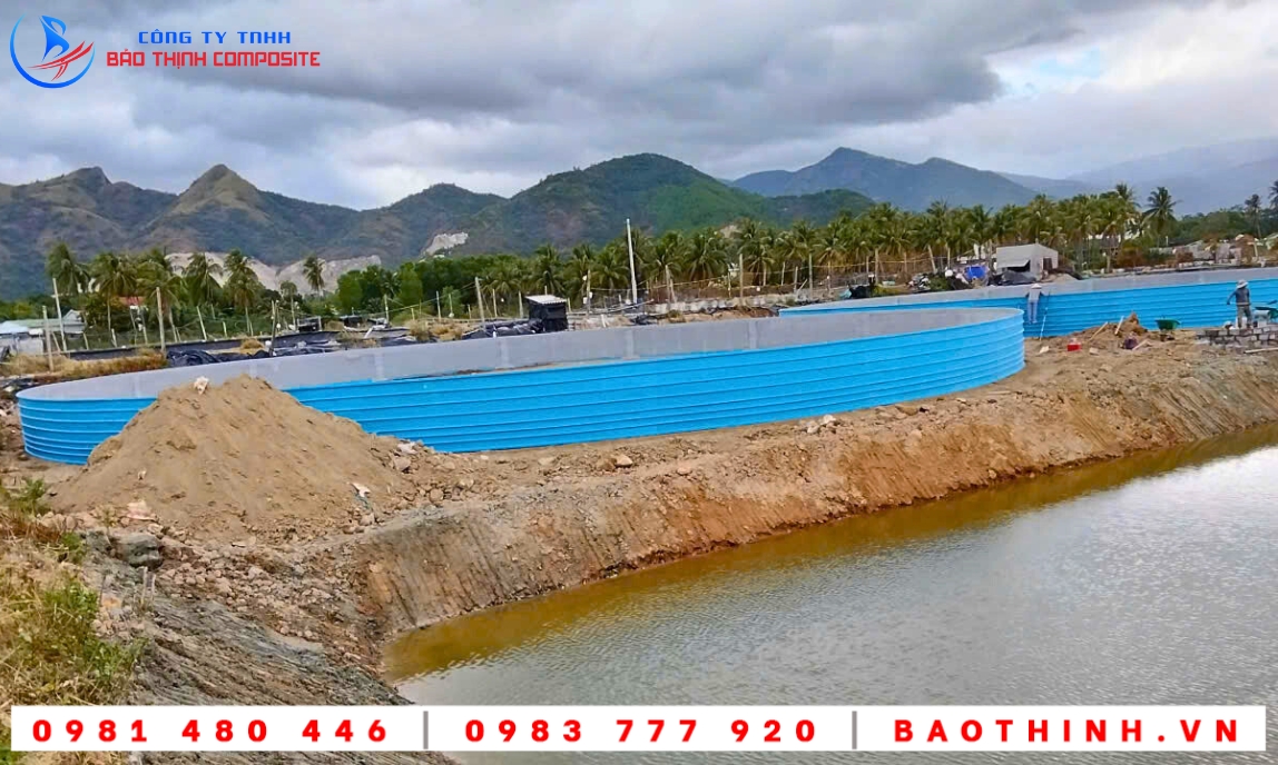 Hồ tròn composite tại Vạn Ninh Khánh Hòa
