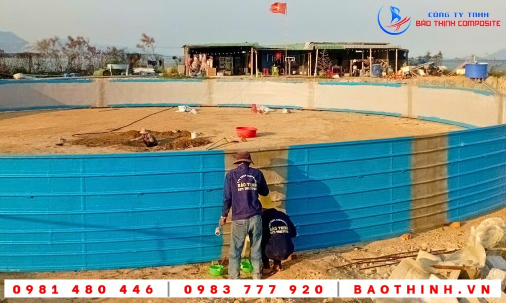 Hồ tròn composite tại Vạn Ninh