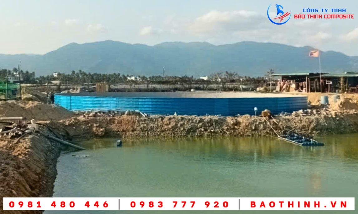 Hồ tròn composite tại Vạn Ninh